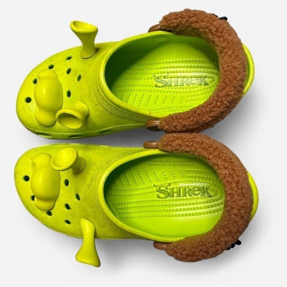 DreamWorks Shrek × Crocs Women's 9/Men's 7 Unisex Clogs EXCELLENT - Picture 6 of 8